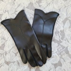 Vintage 1960s Fruit of the Loom Black Gloves